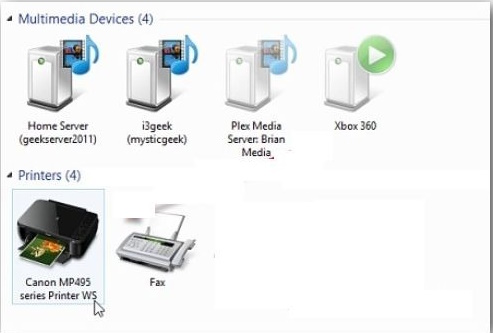 Printer Windows 8 system
